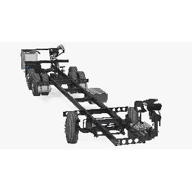 3D model Bus Chassis  Rigged